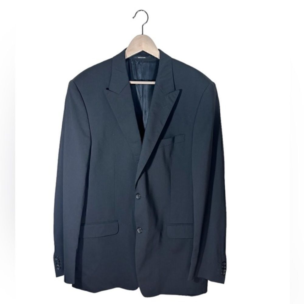 Versace Wool Black Blazer Size 44L